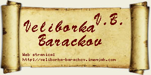 Veliborka Baračkov vizit kartica